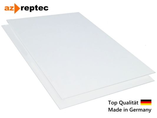Plastic plate ABS 2mm White 2000 x 1000 mm (2m x 1m) Protective foil one side and Made in Germany